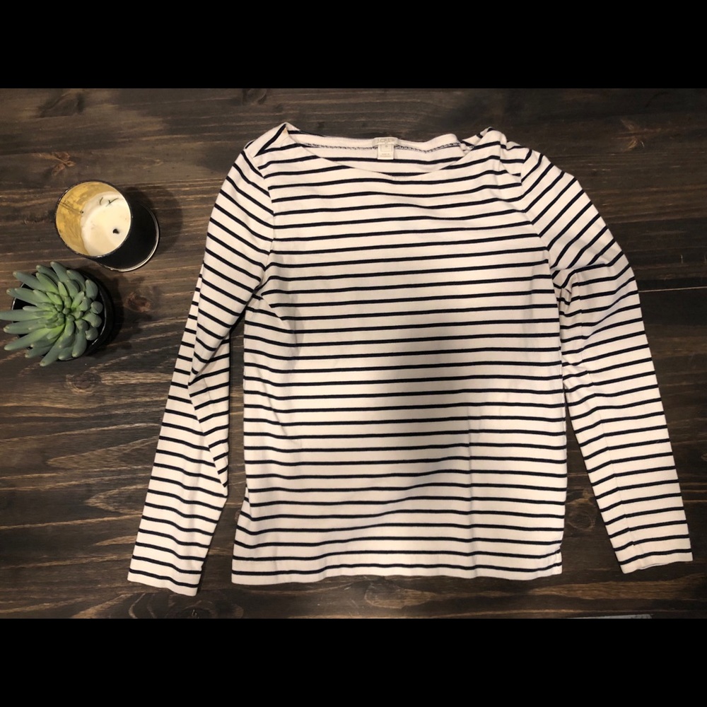 striped jcrew small top